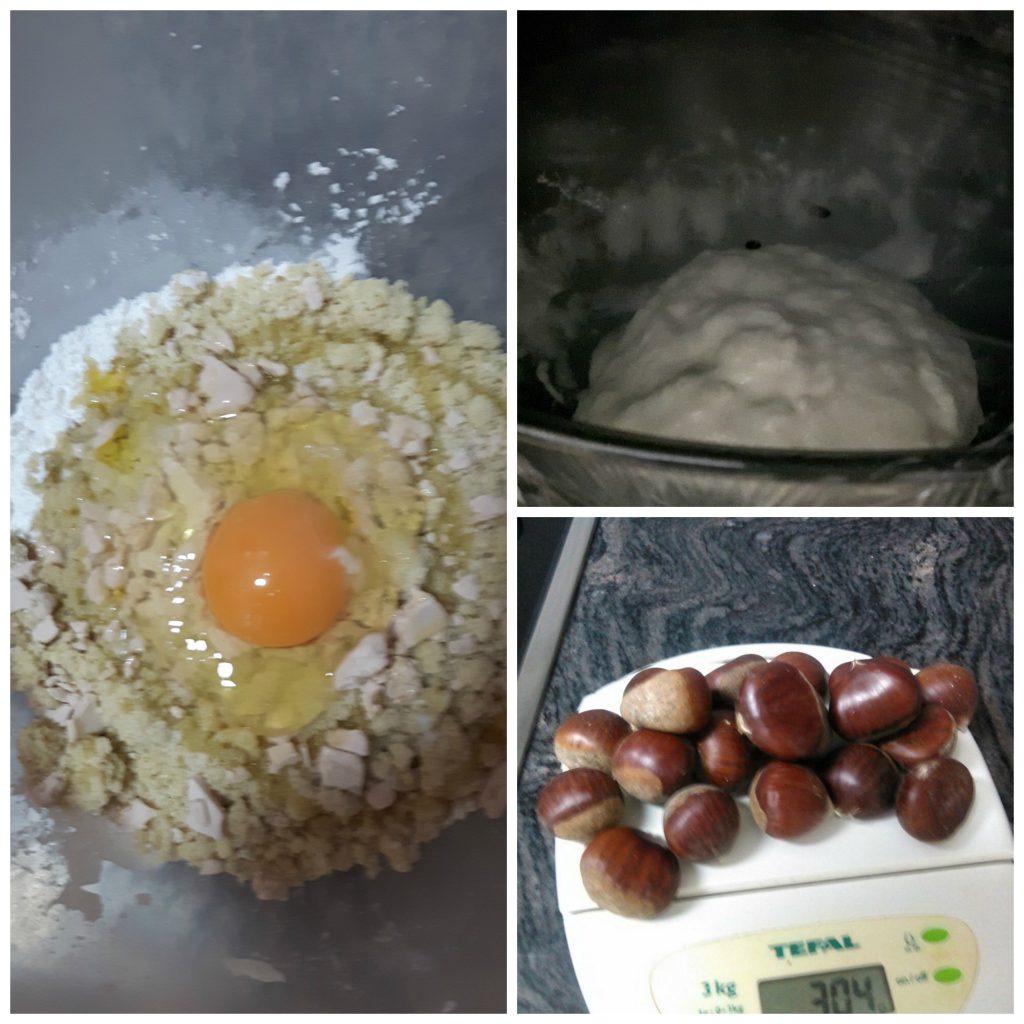 Preparación Pan de Castaña